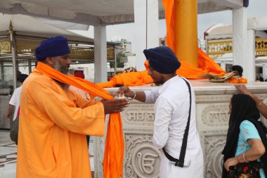 Tarihsel Sikh Banglasahib Gurudwara, ibadet evi, en iyi turist, hac mekanı, Yeni Delhi, Hindistan 