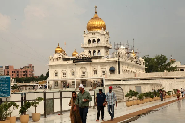 Histórico Sikh Banglasahib Gurudwara Casa Culto Melhor Turista Ponto Peregrinação — Fotografia de Stock