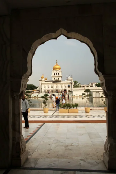 Tarihsel Sikh Banglasahib Gurudwara Ibadet Evi Iyi Turist Hac Mekanı — Stok fotoğraf