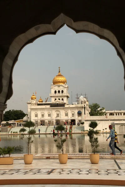 Tarihsel Sikh Banglasahib Gurudwara Ibadet Evi Iyi Turist Hac Mekanı — Stok fotoğraf