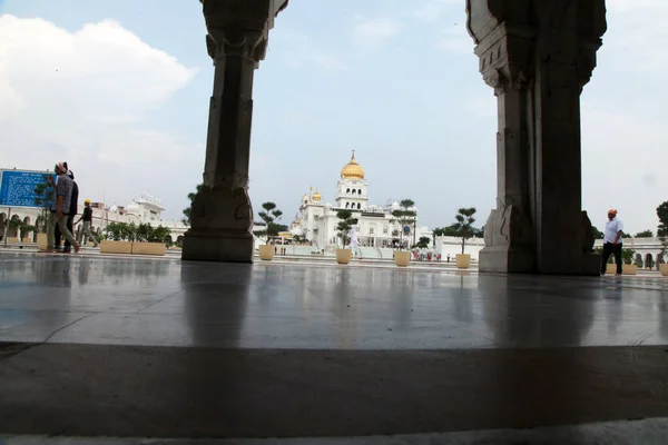 Tarihsel Sikh Banglasahib Gurudwara Ibadet Evi Iyi Turist Hac Mekanı — Stok fotoğraf