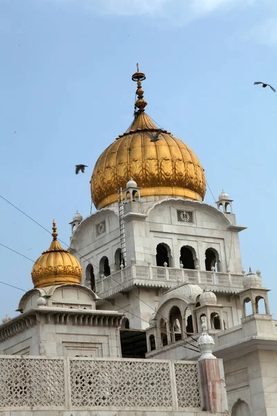 Tarihsel Sikh Banglasahib Gurudwara Ibadet Evi Iyi Turist Hac Mekanı — Stok fotoğraf