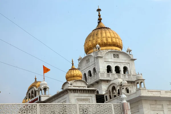 Histórico Sikh Banglasahib Gurudwara Casa Culto Melhor Turista Ponto Peregrinação — Fotografia de Stock