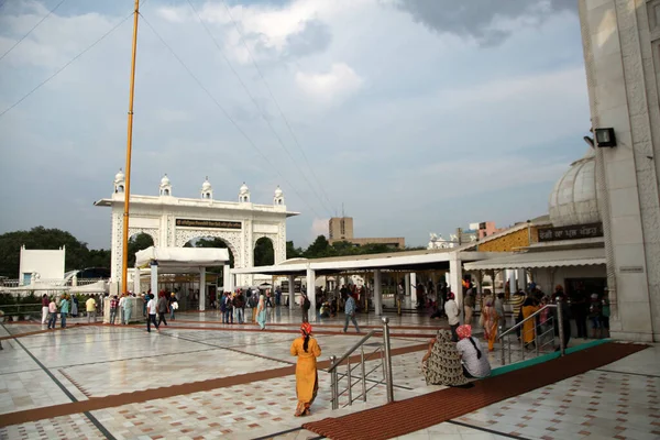 Tarihsel Sikh Banglasahib Gurudwara Ibadet Evi Iyi Turist Hac Mekanı — Stok fotoğraf
