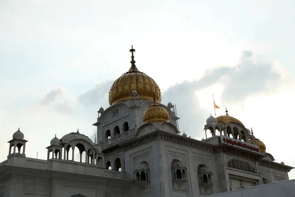 Tarihsel Sikh Banglasahib Gurudwara Ibadet Evi Iyi Turist Hac Mekanı — Stok fotoğraf