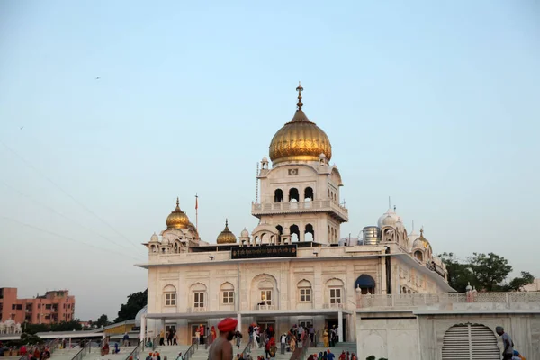 Historické Sikh Banglasahib Gurudwara Dům Uctívání Nejlepší Turista Poutní Místo — Stock fotografie