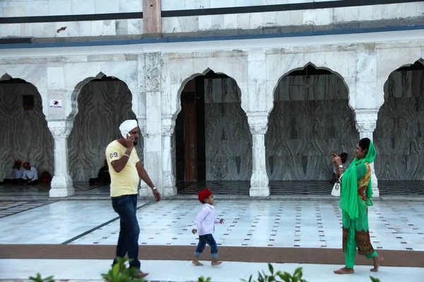 Historické Sikh Banglasahib Gurudwara Dům Uctívání Nejlepší Turista Poutní Místo — Stock fotografie