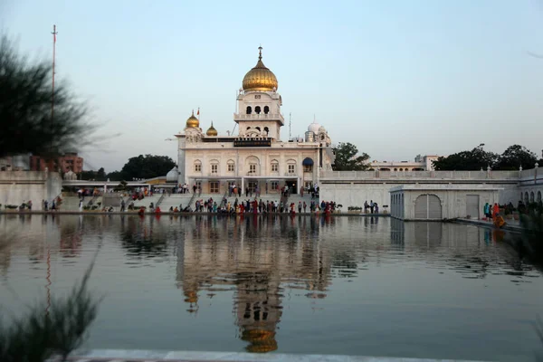 Histórico Sikh Banglasahib Gurudwara Casa Culto Melhor Turista Ponto Peregrinação — Fotografia de Stock