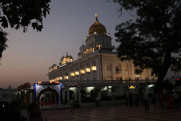 Histórico Sikh Banglasahib Gurudwara Casa Culto Mejor Turista Lugar Peregrinación —  Fotos de Stock