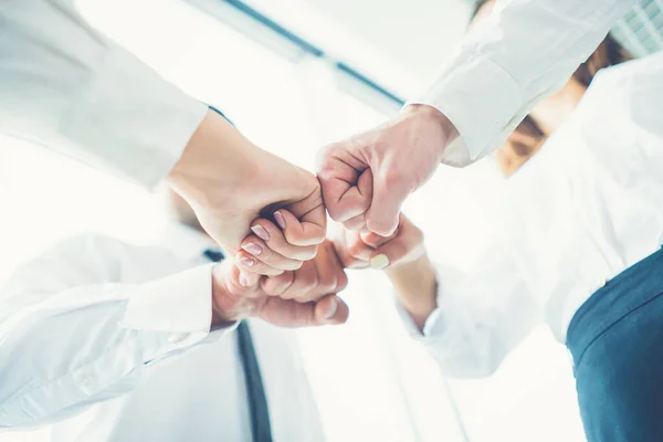 Business People Greeting Fist Stock Image