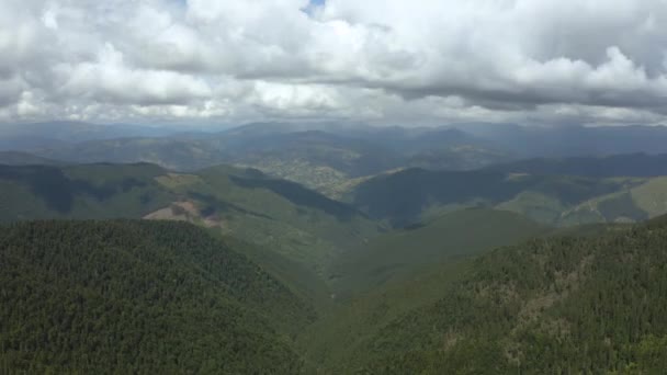 Vuelo Sobre Pintoresco Bosque Montaña Hiperlapso — Vídeos de Stock