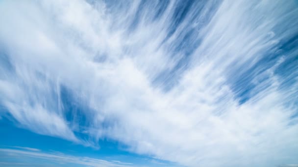 Der Schöne Wolkenstrom Himmel Zeitraffer — Stockvideo