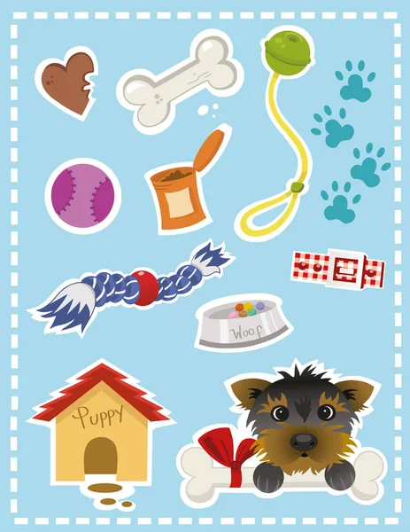 Stickervel Voor Honden — Stockvector