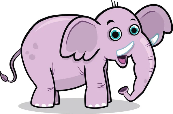Ilustración Vectorial Elefante — Vector de stock