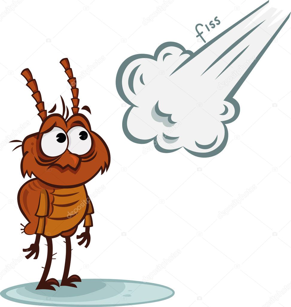 The flea vector illustration.