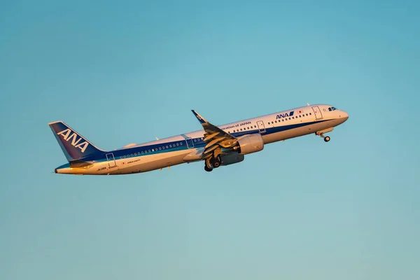 Tokio Japonia Feb 2019 Airbus A321 200N A321 Neo Startu — Zdjęcie stockowe