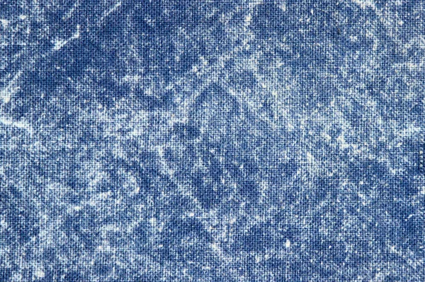 Textur Ett Blått Stentvättat Denimtyg — Stockfoto