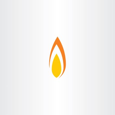 alev ateş simgesi simgesi öğe logo tasarımı