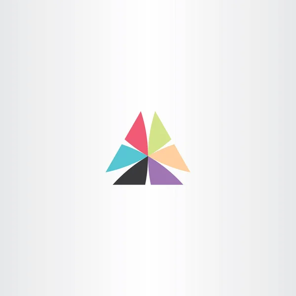 Абстрактний Елемент Значка Елемента Бізнес Логотипу Трикутника — стоковий вектор