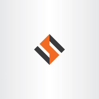 s veya 5 beş numara logo vektör simge mektup