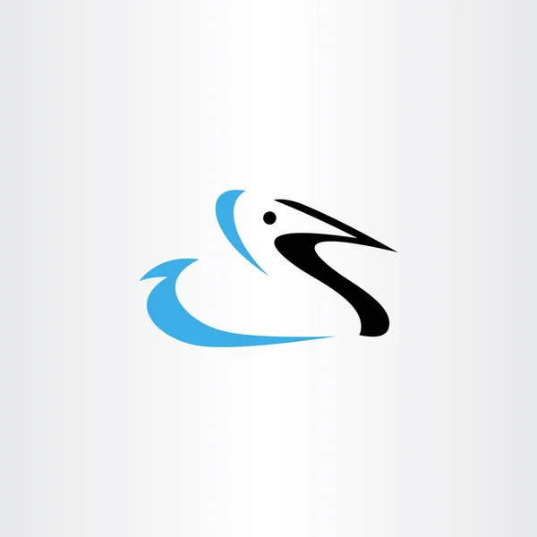Logo Eend Vector Symbool Pictogram Ontwerpelement — Stockvector