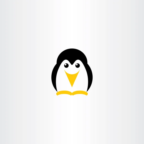 Penguin Vector Logo Icon Symbol Design — Stock Vector