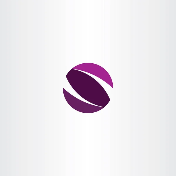 Violet Logo Lettre Cercle Signe Symbole — Image vectorielle