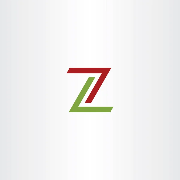 Rojo Verde Logotipo Icono Signo Ilustración — Vector de stock
