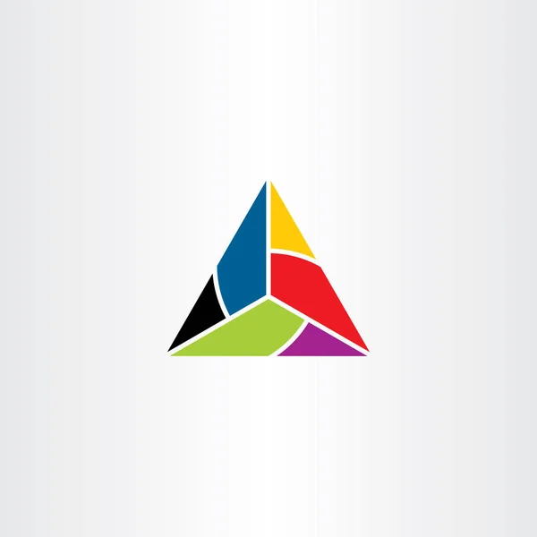 Triângulo Logotipo Ícone Sinal Design — Vetor de Stock