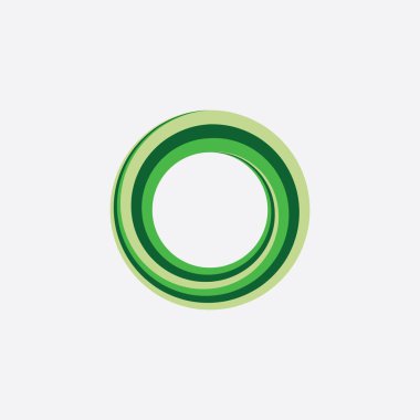 yeşil daire ilmekledi sarmal simgesi logo arka plan öğesi