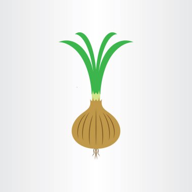 soğan logo vektör simgesi illüstrasyon simge tasarım