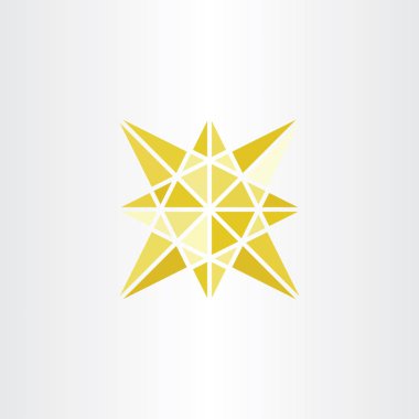 sarı simge vektör yıldız sembolü geometrik işareti öğesi
