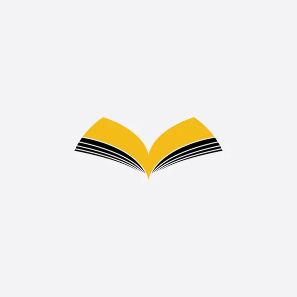 Element Projekt Książki Logo Ilustracji Symbol Znak — Wektor stockowy