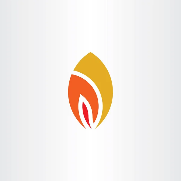 Вектор Піктограми Вогняного Логотипу Полум — стоковий вектор
