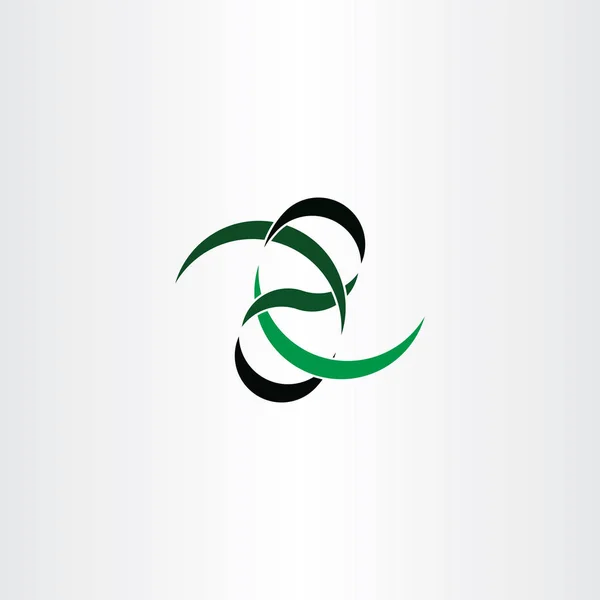 Logotipo Fita Design Símbolo Vetorial Abstrato — Vetor de Stock