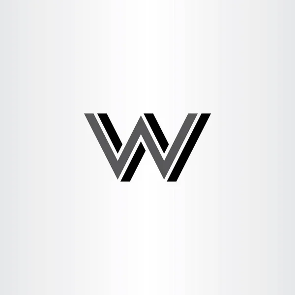Letter Logo Icon Black Sign Symbol — Stock Vector