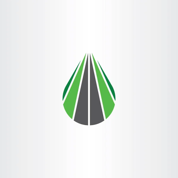 Logotyp Vägen Highway Sökvägen Ikon Symbol Vector — Stock vektor