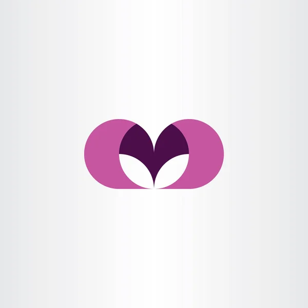 Logotipo Letra Roxo Elemento Símbolo Vetor — Vetor de Stock