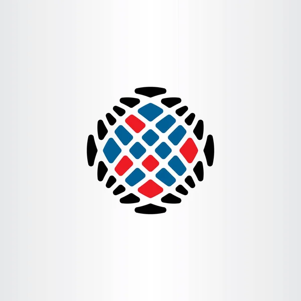 Programmazione Logo Internet Data Icon Design — Vettoriale Stock