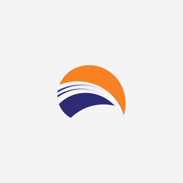 Abstraktní Slunce Obchodní Logo Vektor Znamení Prvek — Stockový vektor
