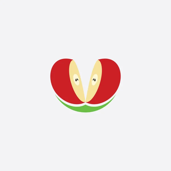 Zmontowalem Apple Ilustracja Logo Ikona Projekt — Wektor stockowy