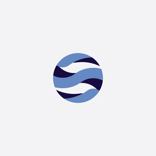 Globo Simbolo Logo Illustrazione Elemento Design — Vettoriale Stock