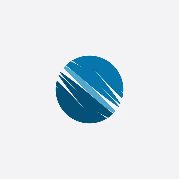 Globe Stylized Icon Logo Vector — Stock Vector