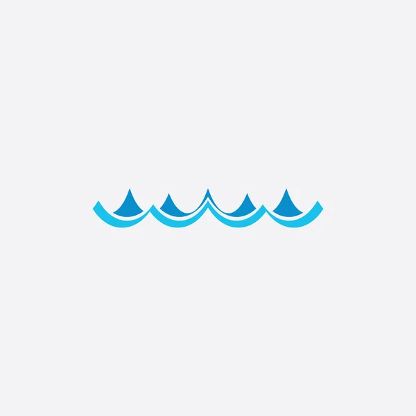 Oceaan Water Golven Pictogram Vector Symbool Ontwerp — Stockvector
