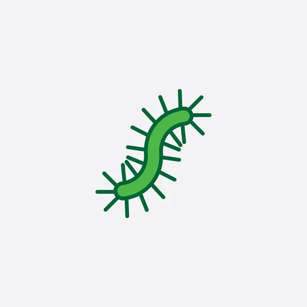 Parásito Icono Bacterias Vector Símbolo Diseño — Vector de stock