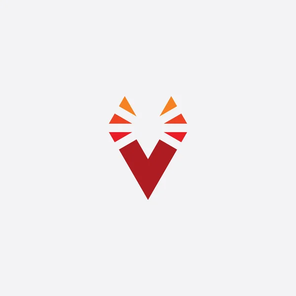 Rode Pictogram Logo Brief Symbool Teken Element — Stockvector