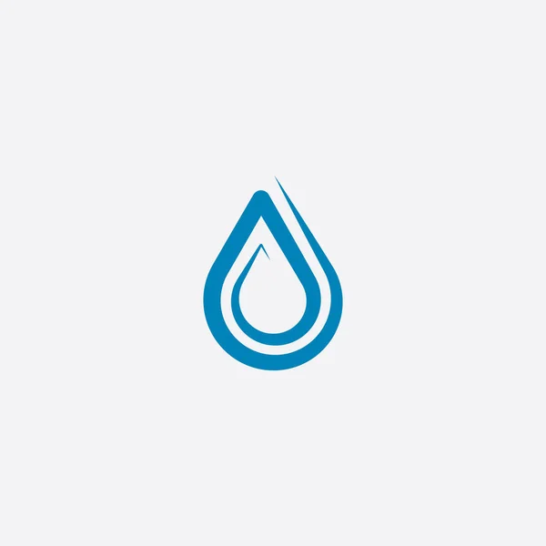 Spirale Wassertropfen Logo Vektor Icon Design — Stockvektor