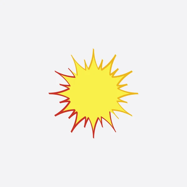 Sun Vector Icon Solar Energy Symbol — Stock Vector