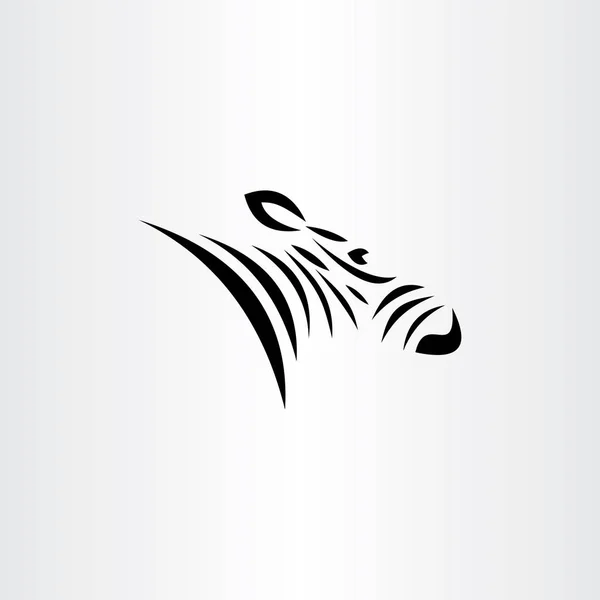 Icona dell'elemento simbolo vettoriale logo zebra — Vettoriale Stock