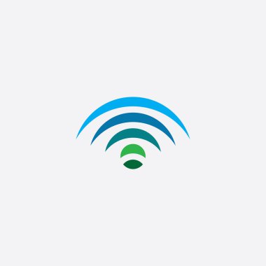 WiFi logo tasarım öğesi simge vektör